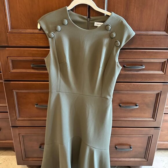 Green Calvin Klein Dress - Picture 1 of 3
